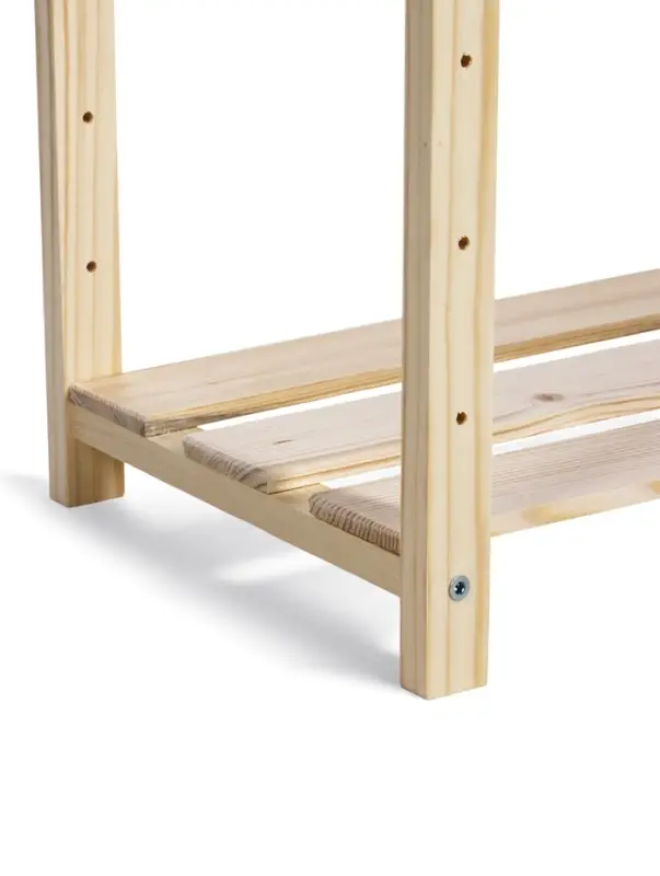 Стеллаж деревянный 5 полок 142 х 50 х 28 см, с регулируемыми полками