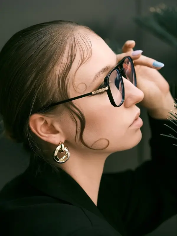 Серьги металл "Тренд" кольца, цвет золото с серебром