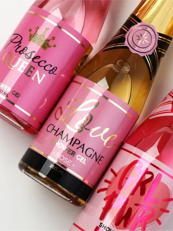 Гель для душа шампанское &laquo;Искрись от счастья&raquo;, набор 3 шт х 250 мл, Чистое счастье