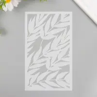 Трафарет фоновый пластик "Лиственница" 12х20 см