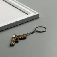 Брелок металл "Пистолет" двигается затвор МИКС 3х4,3х0,5 см