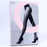 Колготки женские &laquo;Чёрные стразы&raquo;, цвет чёрный, размер М