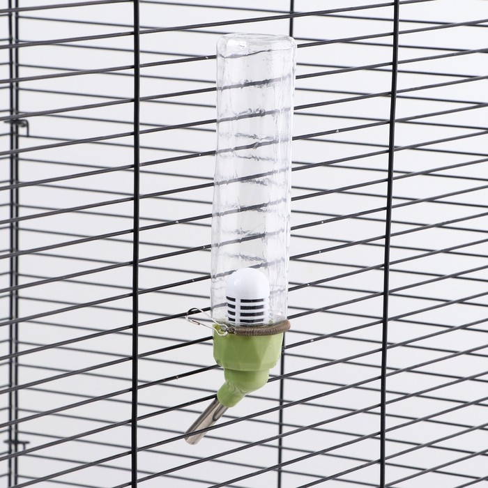 Поилка для грызунов, 125 мл, крепление-пружинка, зелёная