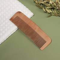 Расчёска - гребень, 16,5 &times; 5 см, цвет &laquo;тёмное дерево&raquo;