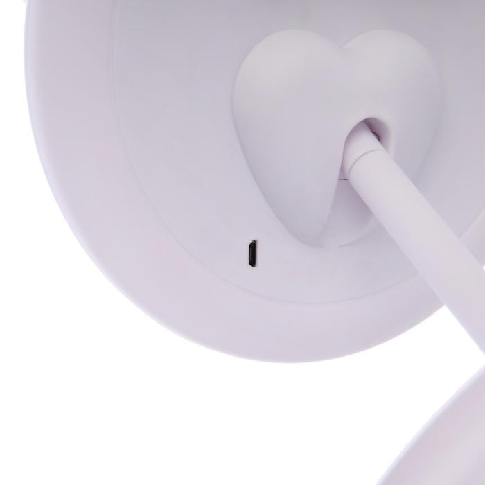 Зеркало KZ-09, подсветка, настольное, АКБ, 2500 мАч, 3 режима, поворот 90°, белое Зеркало KZ-09, подсветка, настольное, АКБ, 2500 мАч, 3 режима, поворот 90°, белое