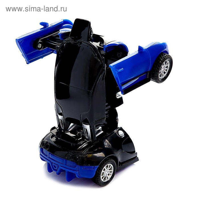 Робот инерционный &laquo;Спорткар&raquo;, трансформируется автоматически при столкновении, цвет МИКС