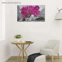 Картина на холсте "Цветущее дерево" 60*100 см