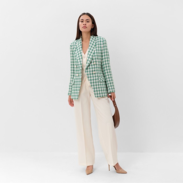 Пиджак твидовый двубортный MIST р. 42. зеленый Пиджак твидовый двубортный MIST р. 42. зеленый