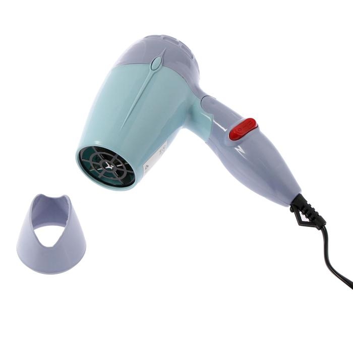 Фен Luazon LF-23, 800 Вт, 2 скорости, 2 режима, складная ручка, голубой Фен Luazon LF-23, 800 Вт, 2 скорости, 2 режима, складная ручка, голубой