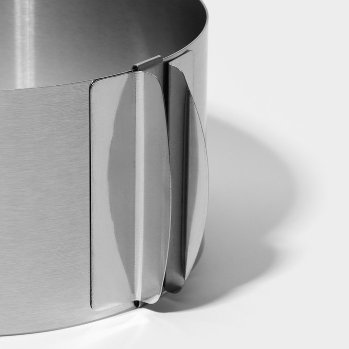 Форма для выкладки и выпечки с регулировкой размера Доляна, 16-30 см, h=8 см, цвет серебристый