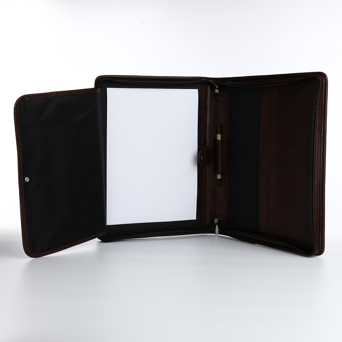 Папка для документов &laquo;Алекс&raquo;, цвет коричневый