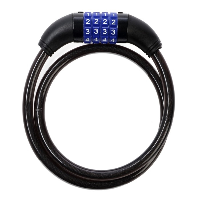 Замок навесной велосипедный LOCKLAND, кодовый, 10х800 мм Замок навесной велосипедный LOCKLAND, кодовый, 10х800 мм