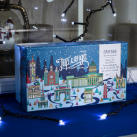 Гирлянда &laquo;Бахрома&raquo; 4 &times; 0.6 м, IP44, тёмная нить, 180 LED, свечение белое, мерцание белым, 220 В