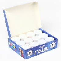 Гуашь 12 цветов по 20 мл, Холодное сердце Гуашь 12 цветов по 20 мл, Холодное сердце