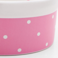 Миска керамическая "Princess" 400 мл 13 х 5,5 см, розовая Миска керамическая "Princess" 400 мл 13 х 5,5 см, розовая