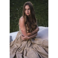 Гирлянда &laquo;Нить&raquo; 1 м роса, IP20, серебристая нить, 10 LED, батарейки CR2032х2 (в комплекте), свечение тёплое белое