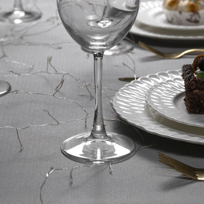 Гирлянда &laquo;Мишура&raquo; 5 м роса, IP20, серебристая нить, 100 LED, свечение мульти, USB