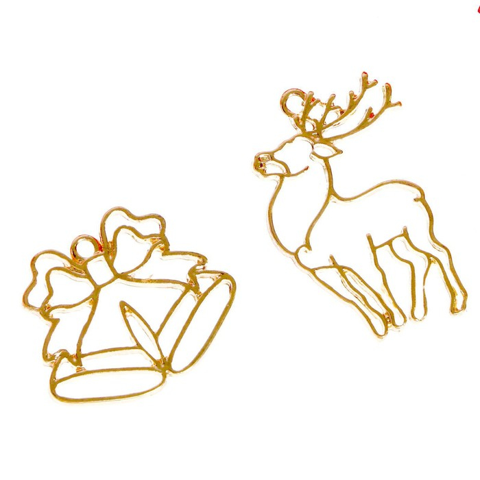 Набор для опытов &laquo;Создай своё украшение: Олень и колокольчики&raquo;, из эпоксидной смолы