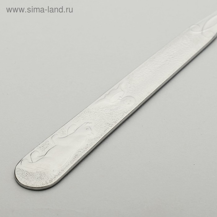 Нож детский столовый &laquo;Колобок&raquo;, h=17 см, толщина 1,5 мм, цвет серебряный