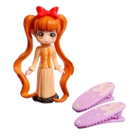 Кукла-сюрприз «Малышка Юкки», в чемодане, с заколками, МИКС Кукла-сюрприз «Малышка Юкки», в чемодане, с заколками, МИКС