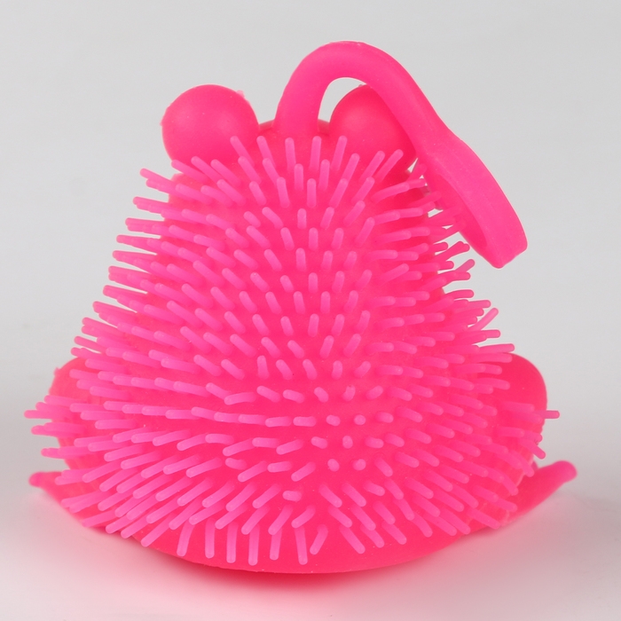 Мяч детский резиновый ёжка световой &laquo;Лягушка&raquo;, цвета МИКС , в шоубоксе