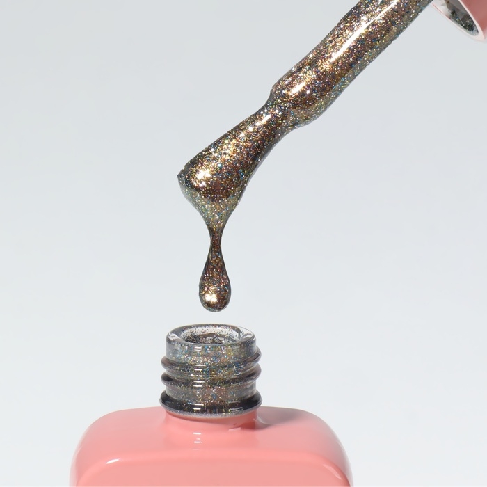 Гель лак для ногтей &laquo;CAT`S EYE SHINE&raquo;, 3-х фазный, 10 мл, LED/UV, цвет оранжевый (37)