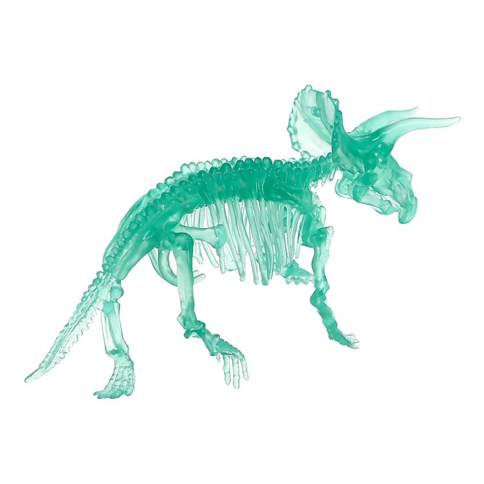 3D пазл &laquo;Трицератопс&raquo;, кристаллический, 10 деталей