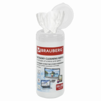 Салфетки чистящие для LCD (ЖК)-мониторов BRAUBERG, сухие и влажные, 50 + 50 штук) Салфетки чистящие для LCD (ЖК)-мониторов BRAUBERG, сухие и влажные, 50 + 50 штук)