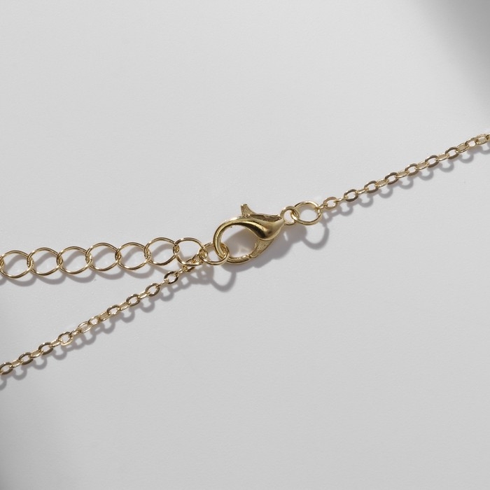 Кулон &laquo;Прелесть&raquo; сердце, цветной в золоте, 40 см