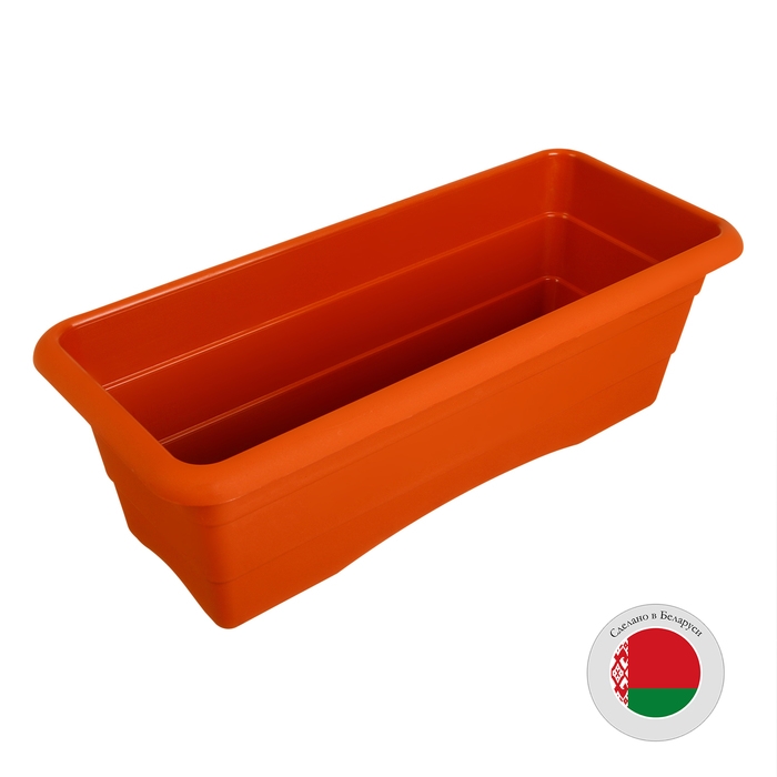 Ящик для цветов, 40 &times; 17,5 &times; 13,5 см, 6 л, цвет терракот