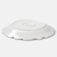 Тарелка фарфоровая обеденная Magistro &laquo;Роза&raquo;, d=22,5 см, цвет белый