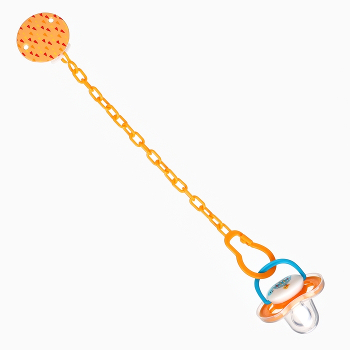 Набор: Соска - пустышка с держателем &laquo;Черепаха&raquo;, анатомическая +6 мес, цвет желтый