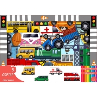 Пазл фигурный &laquo;Город машин&raquo; 16 деталей, 3+