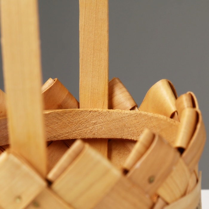 Корзина плетеная, D13,5 x 10,5/24,5 см, секвойя Корзина плетеная, D13,5 x 10,5/24,5 см, секвойя