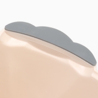 Горшок детский антискользящий &laquo;Комфорт&raquo; с крышкой, съёмная чаша, цвет кремовый