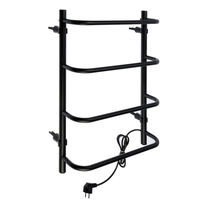 Полотенцесушитель электрический ZEIN PE-07 Полотенцесушитель электрический ZEIN PE-07 "Мост", 400х600 мм, 4 перекладины, черный