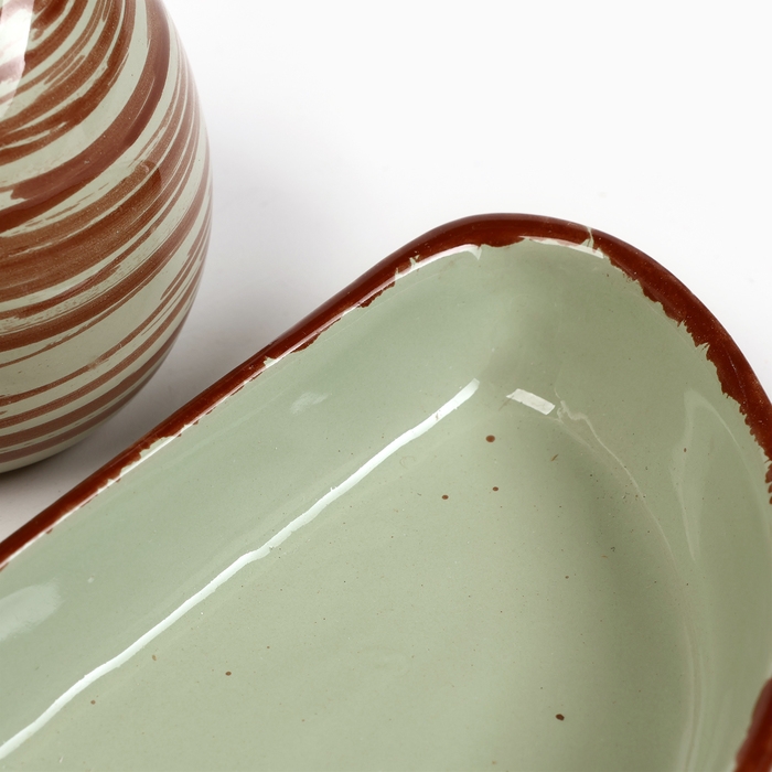 Набор для специй Набор для специй "Премиум Дуо" солонка+перечница на подставке, мята