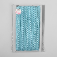 Тесьма декоративная &laquo;Самоса&raquo;, 18 мм, 9,1 &plusmn; 0,5 м, цвет небесно-голубой