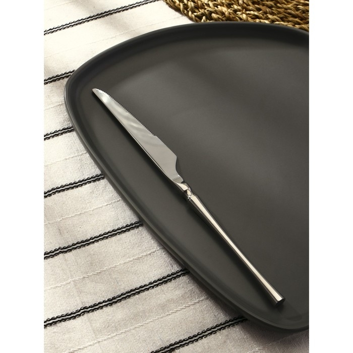 Нож столовый из нержавеющей стали Magistro &laquo;Фьюжн&raquo;, длина 23,5 см, цвет серебряный