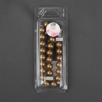 Подхват для штор &laquo;Бусы из жемчуга&raquo;, d = 1,5 см, 40 &plusmn; 1 см, цвет коричневый