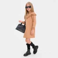 Платье для девочки KAFTAN "Basic line", размер 30 (98-104), цвет кофе Платье для девочки KAFTAN "Basic line", размер 30 (98-104), цвет кофе