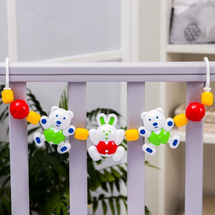 Растяжка на коляску/кроватку «Лесная сказка», 3 игрушки, Аэлита Растяжка на коляску/кроватку «Лесная сказка», 3 игрушки, Аэлита