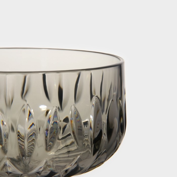 Креманка &laquo;Грани&raquo;, 400 мл, 11&times;15,5 см, цвет серый