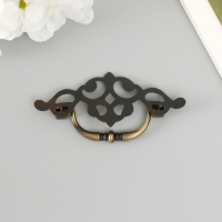 Ручка для шкатулки металл "Узорная" под медь 3,8х9,5 см Ручка для шкатулки металл "Узорная" под медь 3,8х9,5 см