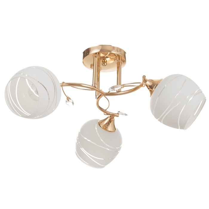 Люстра потолочная Люси 3хE27 40Вт Золото Люстра потолочная Люси 3хE27 40Вт Золото