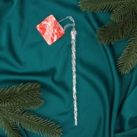 Ёлочная игрушка «Зимнее волшебство. Кручёная сосулька» пластик, 23х1 см, прозрачный Ёлочная игрушка «Зимнее волшебство. Кручёная сосулька» пластик, 23х1 см, прозрачный