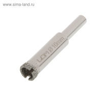 Сверло алмазное по стеклу и керамике ЛОМ, цилиндрический хвостовик, 10 х 55 мм Сверло алмазное по стеклу и керамике ЛОМ, цилиндрический хвостовик, 10 х 55 мм