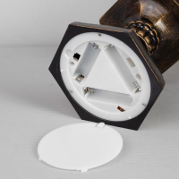 Светодиодная фигура &laquo;Дед Мороз в лесу&raquo; 13 &times; 30 &times; 13 см, пластик, батарейки ААх3 (не в комплекте), свечение тёплое белое