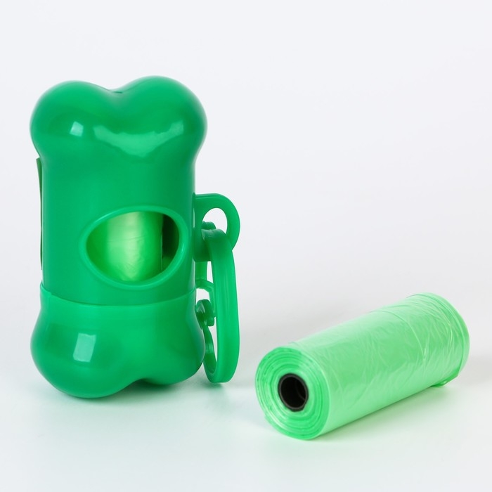 Контейнер с пакетами для уборки за собаками «Гулять» (рулон 15 шт) Контейнер с пакетами для уборки за собаками «Гулять» (рулон 15 шт)