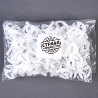 Держатель-зажим для шаров, d=5 мм, цвет белый, набор 100 шт. Держатель-зажим для шаров, d=5 мм, цвет белый, набор 100 шт.